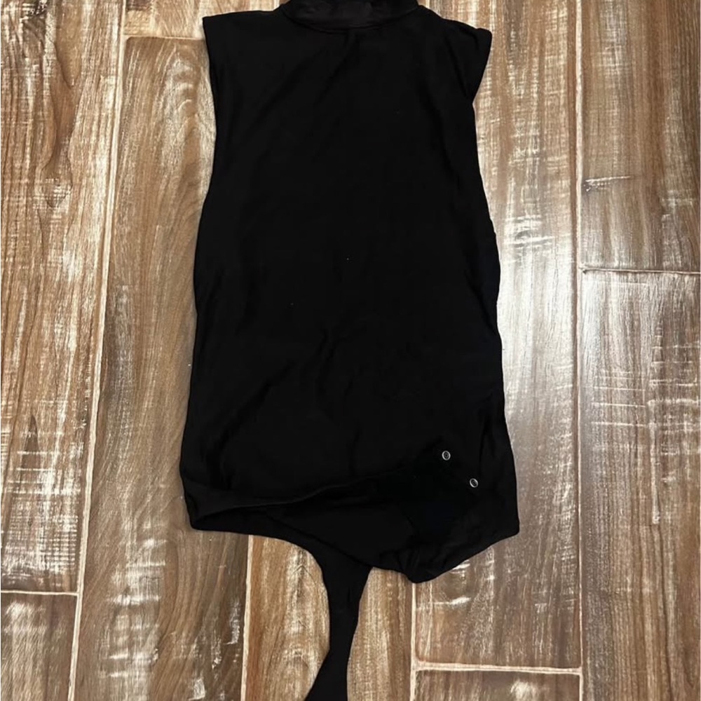 Aerie Black Sleeveless Bodysuit